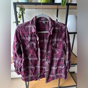 Eddie Bauer Plaid Button Down - Medium